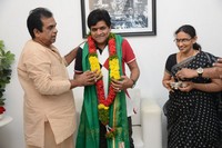 Brahmanandam Felicitated Ali Photos
